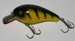 Shakespeare Big S Lure. Short, angled vane means dives relatively shallowly.